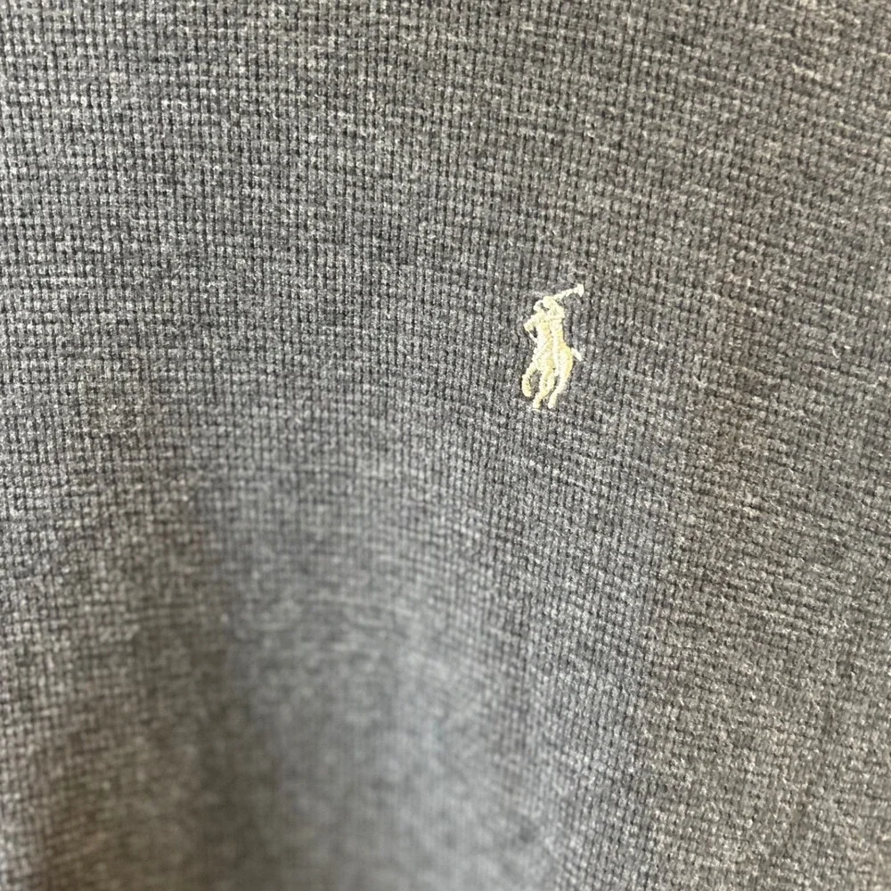 Polo Ralph Lauren Men's Gray Waffle Knit‎ Long Sleeve Sleepwear Shirt Size XL